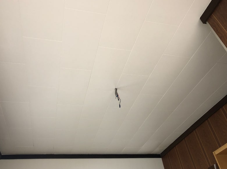 アパート室内の天井塗り替え（アフター）