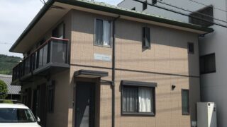 広島市でアパートの塗装工事を行いました。